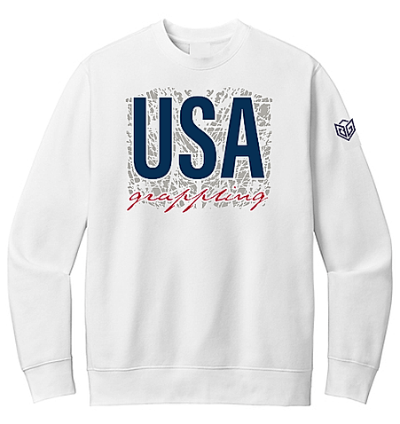 USA Grappling Tech Fleece Crewneck