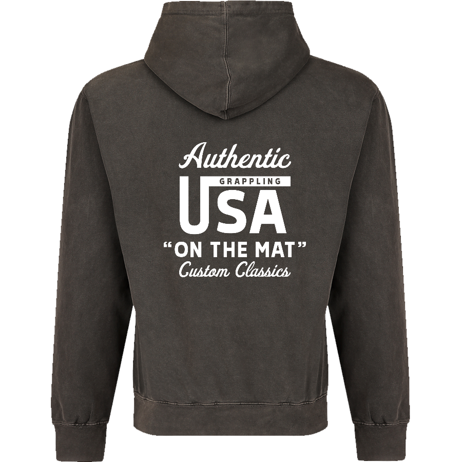 Authentic USA “On the Mat” Heavyweight Pigment-Dyed Hoodie