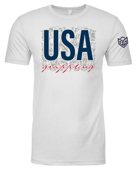 USA Grappling Premium Fitted Crew Tshirt