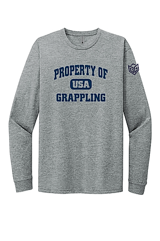 Property of USA Grappling Premium Long Sleeve Tee
