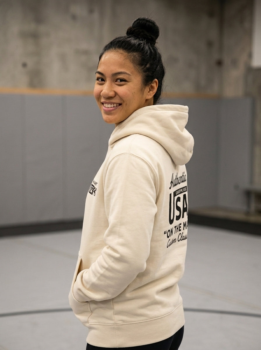 Authentic USA “On the Mat” Heavyweight Pigment-Dyed Hoodie